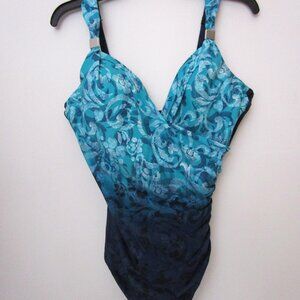 Swimsuit Siren Draped Underwire Look 10 Lbs Lighter in 10 Seconds